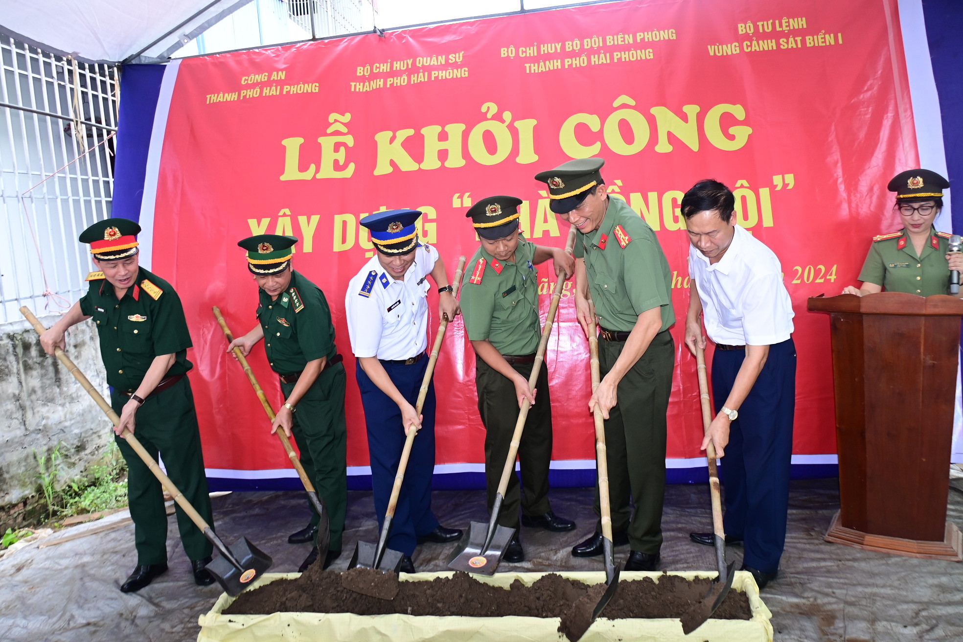 Khởi công xây dựng “Nhà đồng đội” tại xã Quyết Tiến, huyện Tiên Lãng